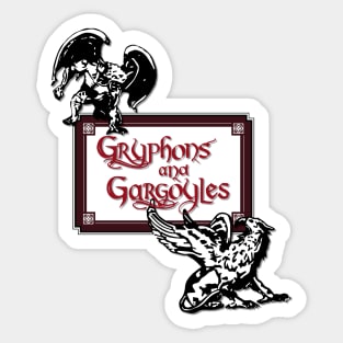 Gryphons and Gargoyles Sticker